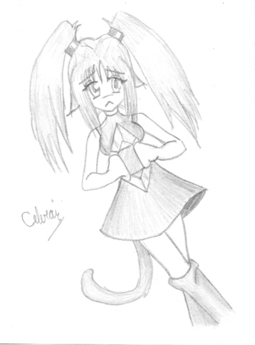 I think she looks cute. XD