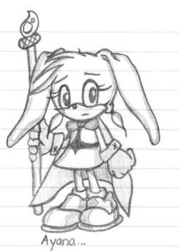I bet she beats things over the head with that stick...