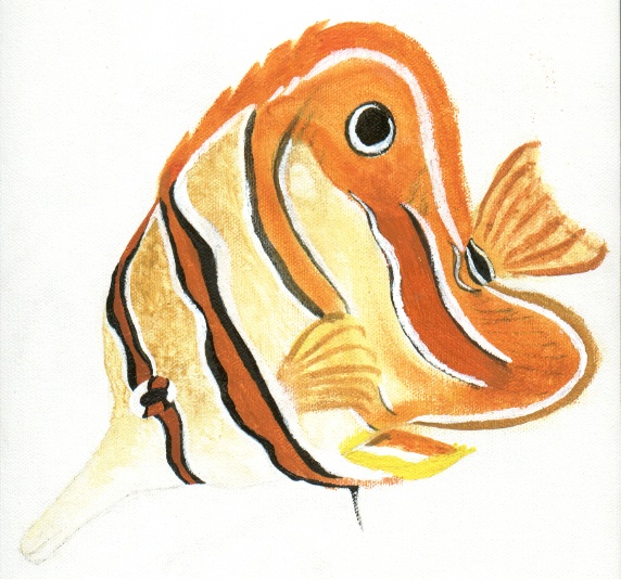 I think this was like... watercolor in a tube and I didn't add any water. Mwuahahaha.
