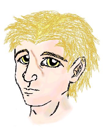 We tried him with black hair, too. It didn't work out very well...