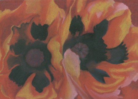 This artist did a lot of works using flowers, rock walls and bones
