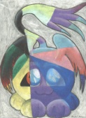 Oil pastel... and no, I don't know what it is, either