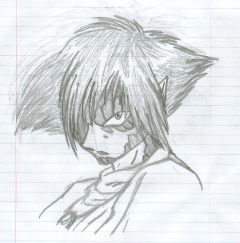 I ran out of white paper in the middle of school... What other sort of paper was I supposed to use? ^^;